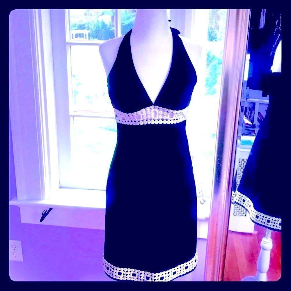 🖤Trina Truk🖤Black With White Trim Dress